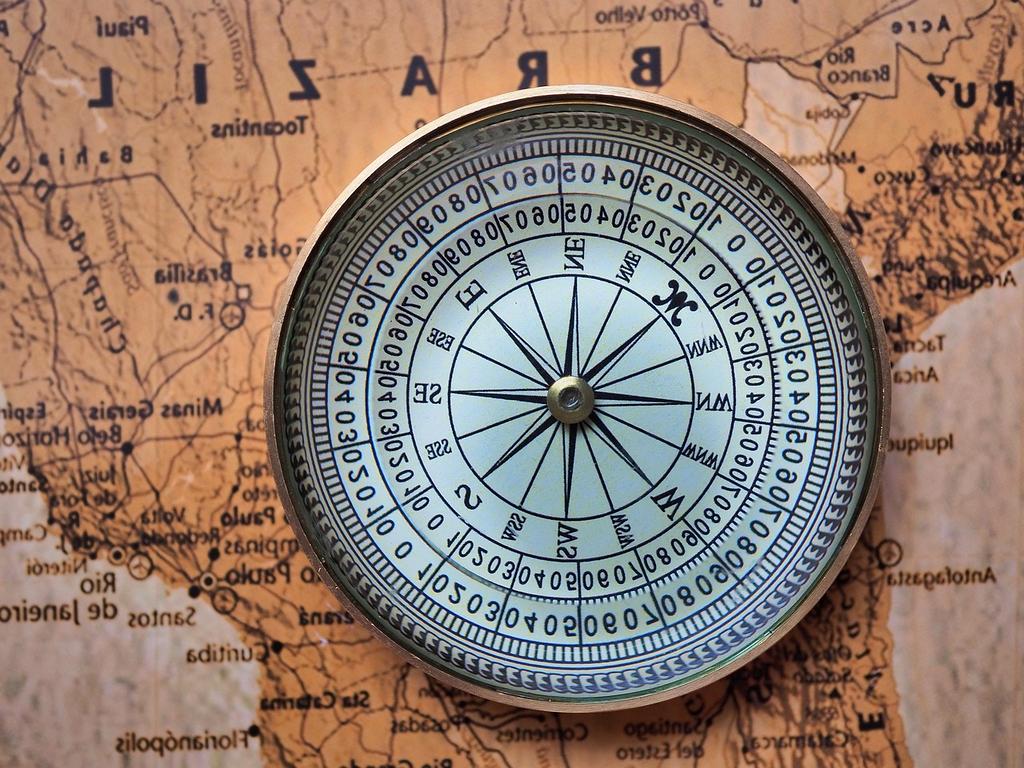 International travel advisory map on digital device